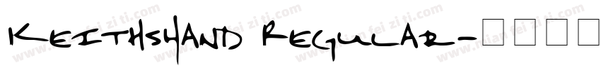 KeithsHand Regular字体转换